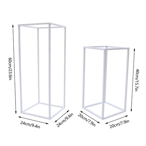 Lot de 4 supports pour plancher de fleurs en métal