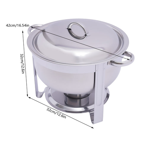 Chafing Dish Chafer rond en acier inoxydable