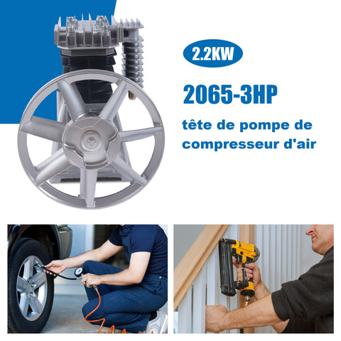 2,2 kW 2065-3 CV Tête de pompe à air lubrifié