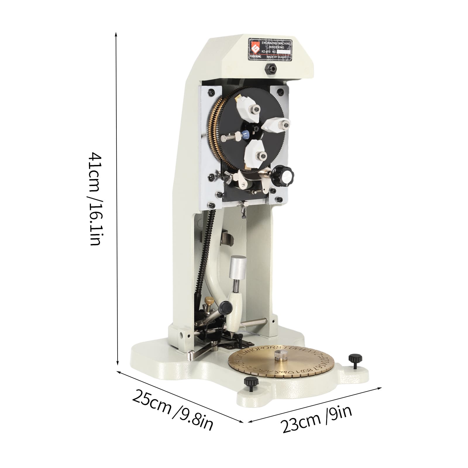 Machine à graver à l'intérieur de l'anneau