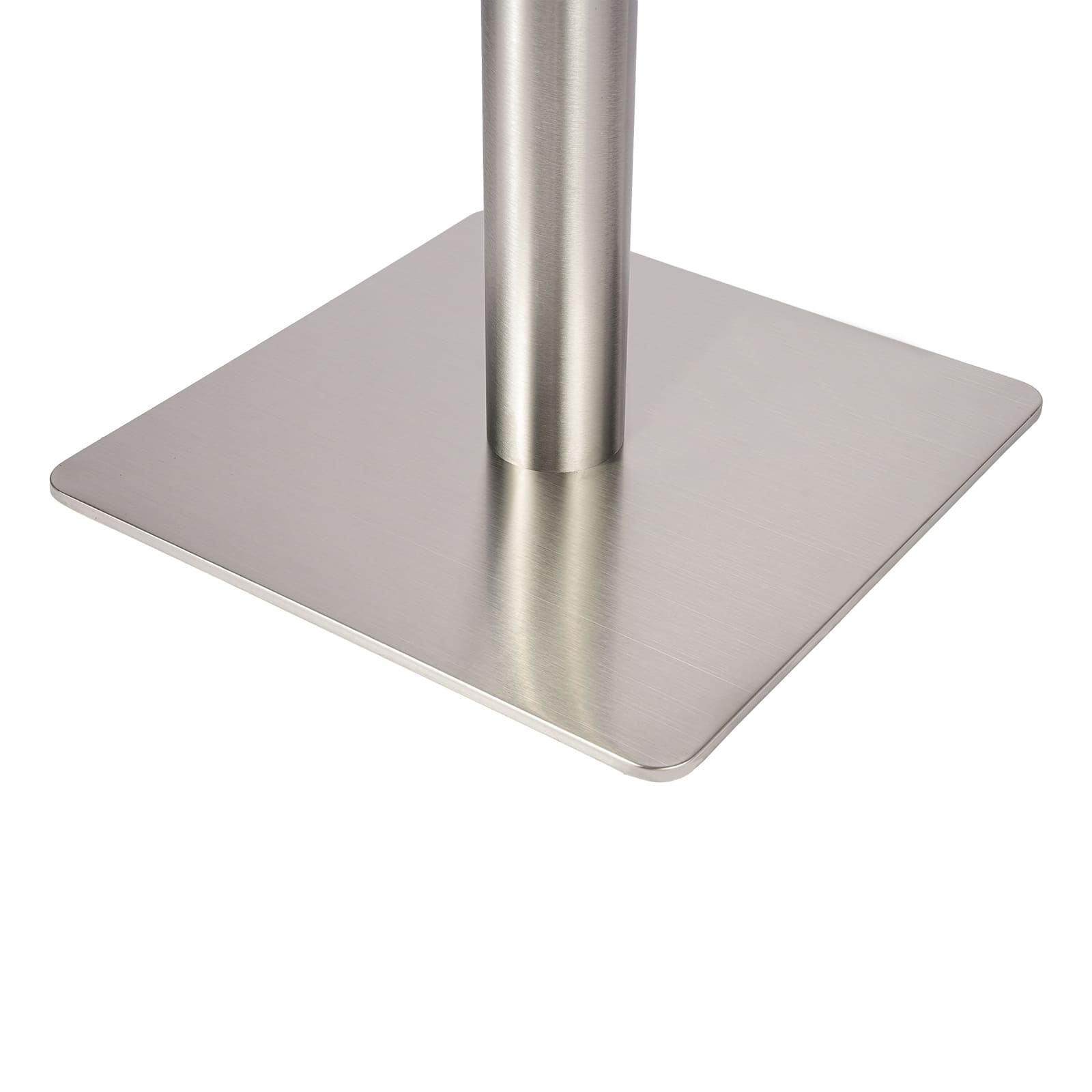 Pieds de table carrés en acier inoxydable 72 cm