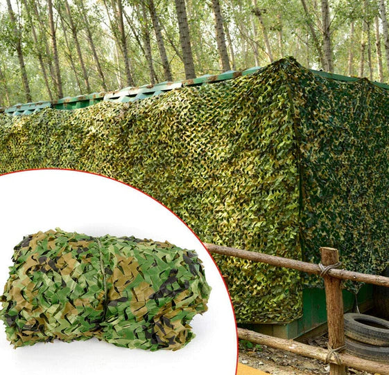 Filet de camouflage pour décoration, protection solaire, chasse, camping, extérieur, militaire, camping, décoration de jardin, 6 x 4 m, vert