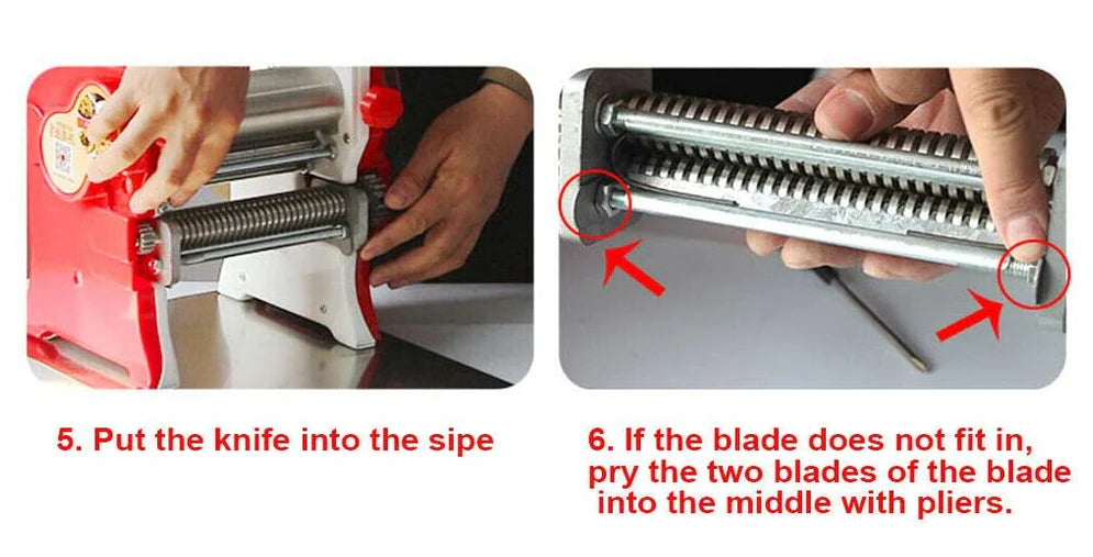 Machine à Pâtes Fraiches Rouleau à Pâtes Machine à pâtes en Acier Inoxydable Coupe-Pâte Facile à Nettoyer