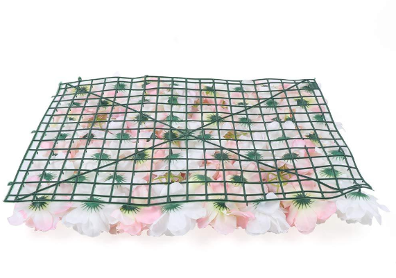 Lot de 12 panneaux muraux de fleurs artificielles en soie pour décoration de mariage ou de route, 40 x 60 cm