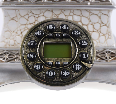Téléphones fixes rétro antiques - Décoration de téléphone fixe - Filaire fixe - Convient pour les textiles de maison, les restaurants et les hôtels