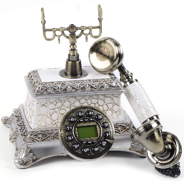 Téléphones fixes rétro antiques - Décoration de téléphone fixe - Filaire fixe - Convient pour les textiles de maison, les restaurants et les hôtels