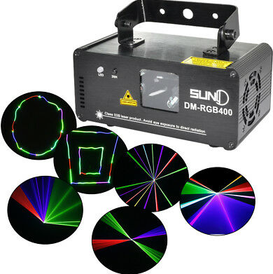 CNCEST-DM-RGB400 SUNY DMX RGB effet laser Beam lumière Party Lamp télécommande
