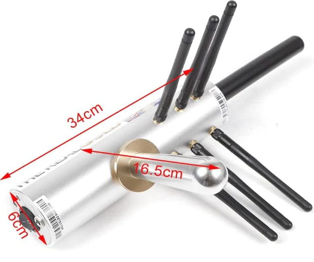 6 antennes AKS détecteur de métaux Détecteur de métaux portatif Détecteur d'or avec 6 antennes & valise de contrôle