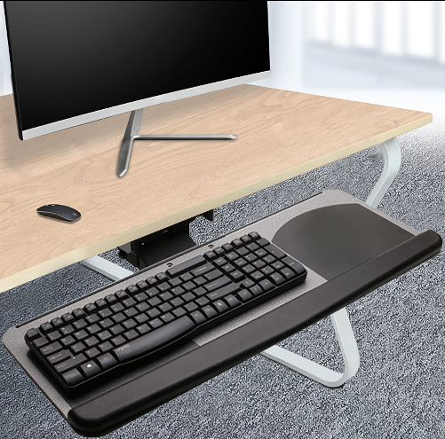 Support de clavier de bureau - Support ergonomique pour ordinateur portable - Réglable - Pour ordinateur portable