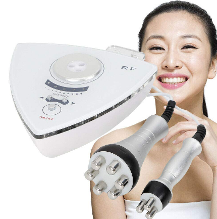 RF Beauty Machine à lifting pour le visage Double tête Machine de beauté pour rajeunissement de la peau, anti-rides, appareil de soin du visage