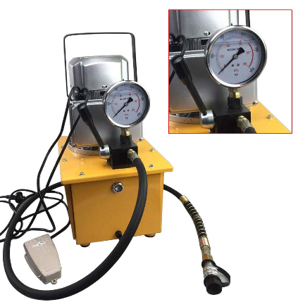 Pompe hydraulique électrique 750 W 0,6-5 l/min Pompe hydraulique électrique avec valve manuelle pour contrôler l'huile de retour.