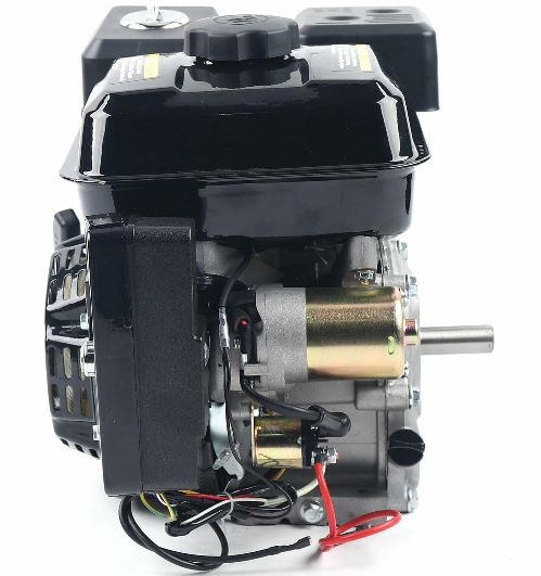 Moteur à essence 4 temps 212 cm³ - Moteur colonne 7,5 CV OHV - Démarrage facile avec démarrage électrique - 1 cylindre