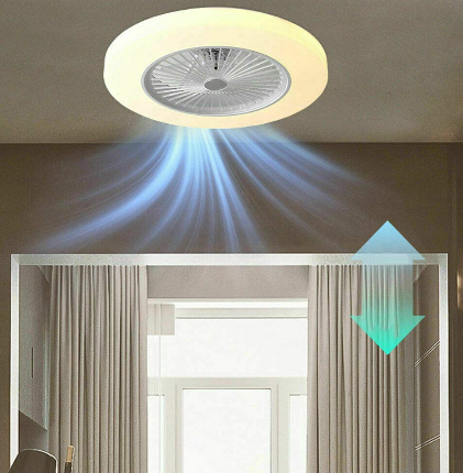 Ventilateur de plafond avec éclairage LED - Vitesse de vent réglable  - 36 W LED