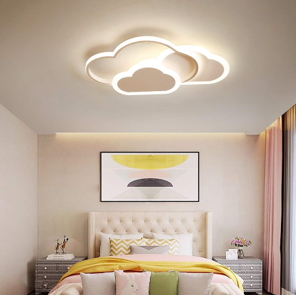 Plafonnier LED 45 W - Simple - Acrylique - Forme de nuage