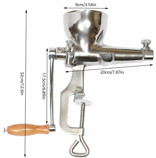Presse-fruits manuel en acier inoxydable - Presse-fruits et légumes - Extracteur de jus pour cuisine