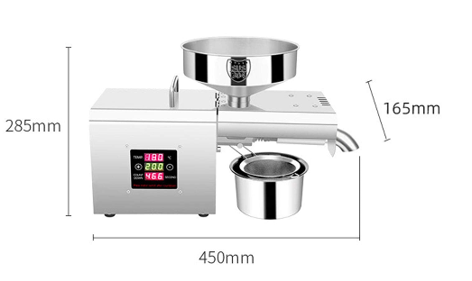 Machine à huile automatique 600 W 220 V - Pour olives, coco, colza, sésame, cacahuète, noix de coco - 50-250 °C