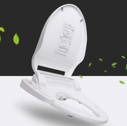 Siège de Bidet électrique Couvercle de Toilette Intelligent avec Buse Siège Chauffant Fixation de Bidet Abattant WC Blanc