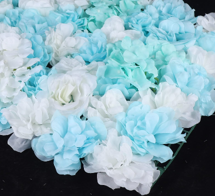 CNCEST Lot de 12 fleurs artificielles en soie  - Portables - Durable - Intérieur et extérieur - Décoration de mariage - 60 x 40 x 2 cm