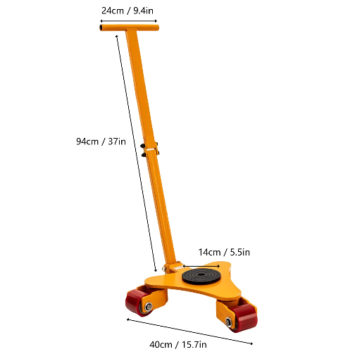 6600LBS Châssis de transport pour machines, roulettes lourdes, pivotantes à 360°, patins pour meubles