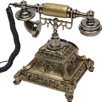 Style rétro Téléphone fixe de bureau avec vitre de sélection vintage filaire pour téléphone maison bureau