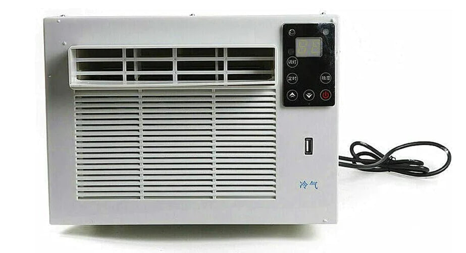 Climatiseur mobile pour fenêtre Système de refroidissement Humidificateur d'air Ventilateur compact Ventilateur de fenêtre Mini climatiseur de fenêtre 1100 W Montage cool Déshumidificateur