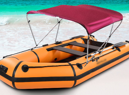 Protection IP85 pour parasol de bateau gonflable avec 3 arcs - Étanche - Protection IP85 - Étanche - Rouge - Largeur d'installation : 185-198 cm
