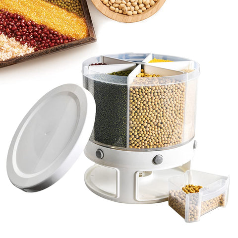 Distributeur de céréales 6 en 1 - Distributeur de riz - Boîtes de  conservation - Distributeur de céréales avec verre doseur pour farine,  sucre, riz