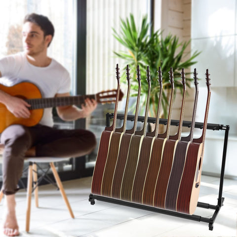 Tabouret De Guitare Avec Coussin Rembourré, Pliable, Support De