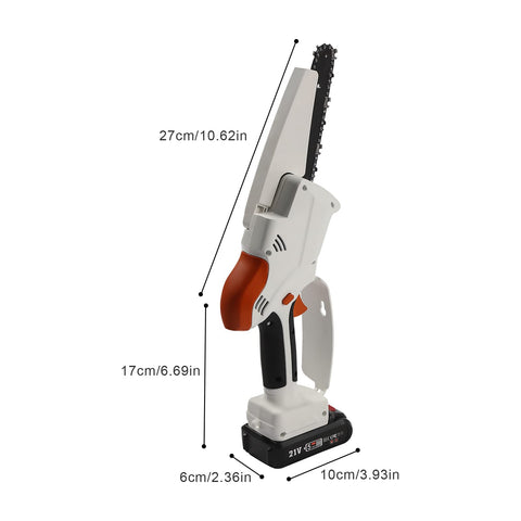Tronçonneuse électrique batterie 6 pouces Mini tronçonneuse sans fil