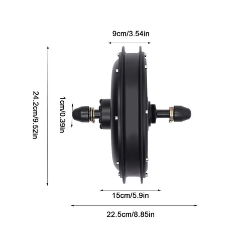 Moteur arrière de moyeu électrique 36 V 500 W