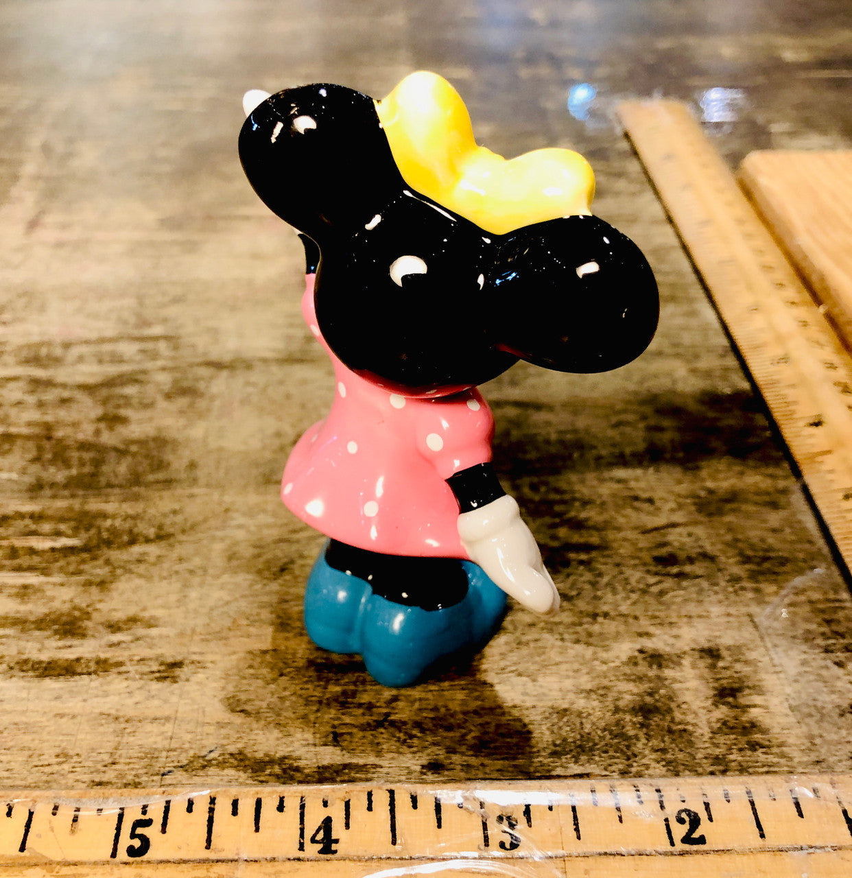 Minnie Mouse, Disney, Ceramic, Figurine, Pink Dress, Polka Dots, Blue –  Ibon Antiques
