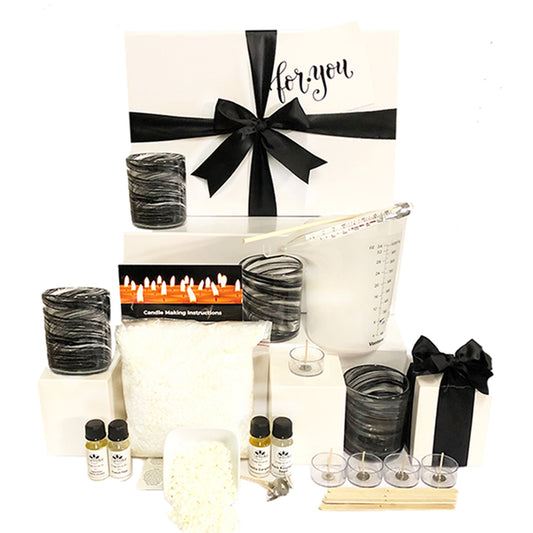Black Swirl Soy Candle Making Kit  From $99.95 - Evoke Australia