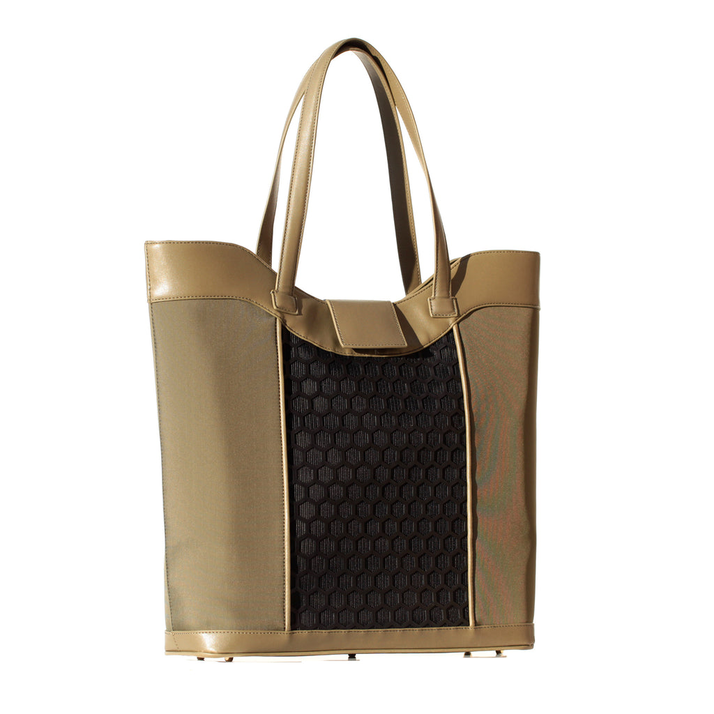 Glass Handbag KHAKI GLOW TOTE