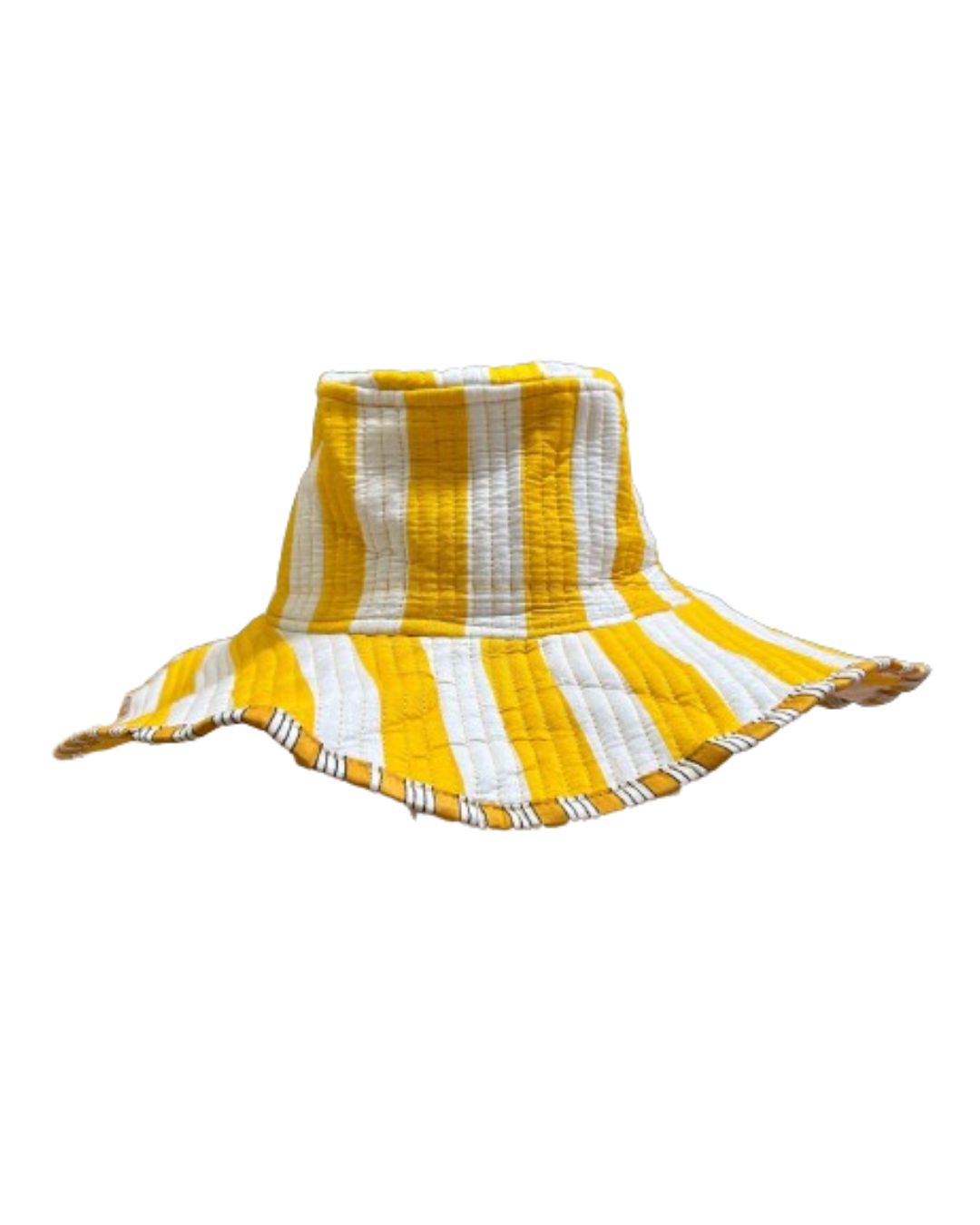 Stripe Block Print Bucket Hat