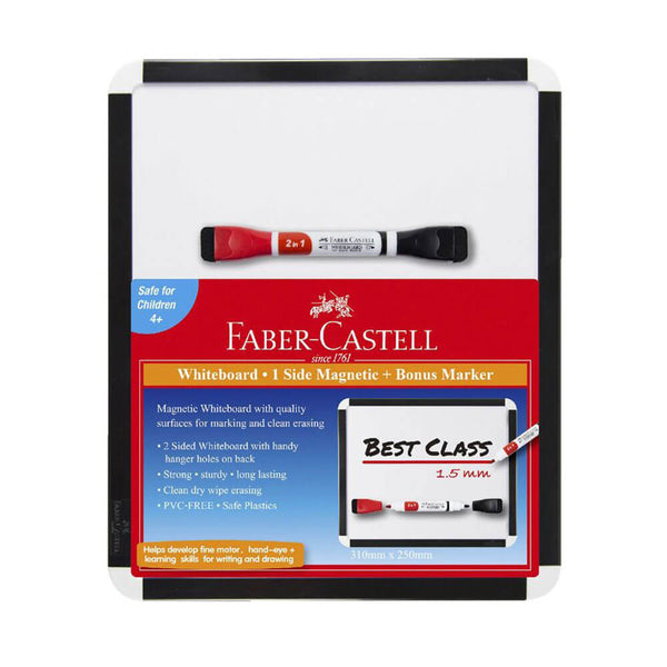 Faber-Castell Whiteboard Markers with Magnetic Eraser Caps