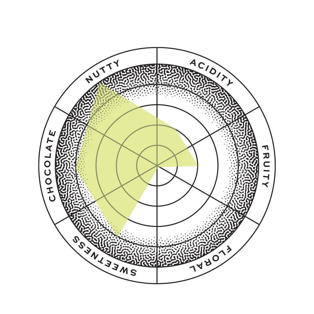 filled in flavor wheel graphic 