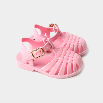 NEW Pink Sparkle Jelly Sandals with Pink Flower Size 7, 10 Toddler Girl  Sandals | eBay