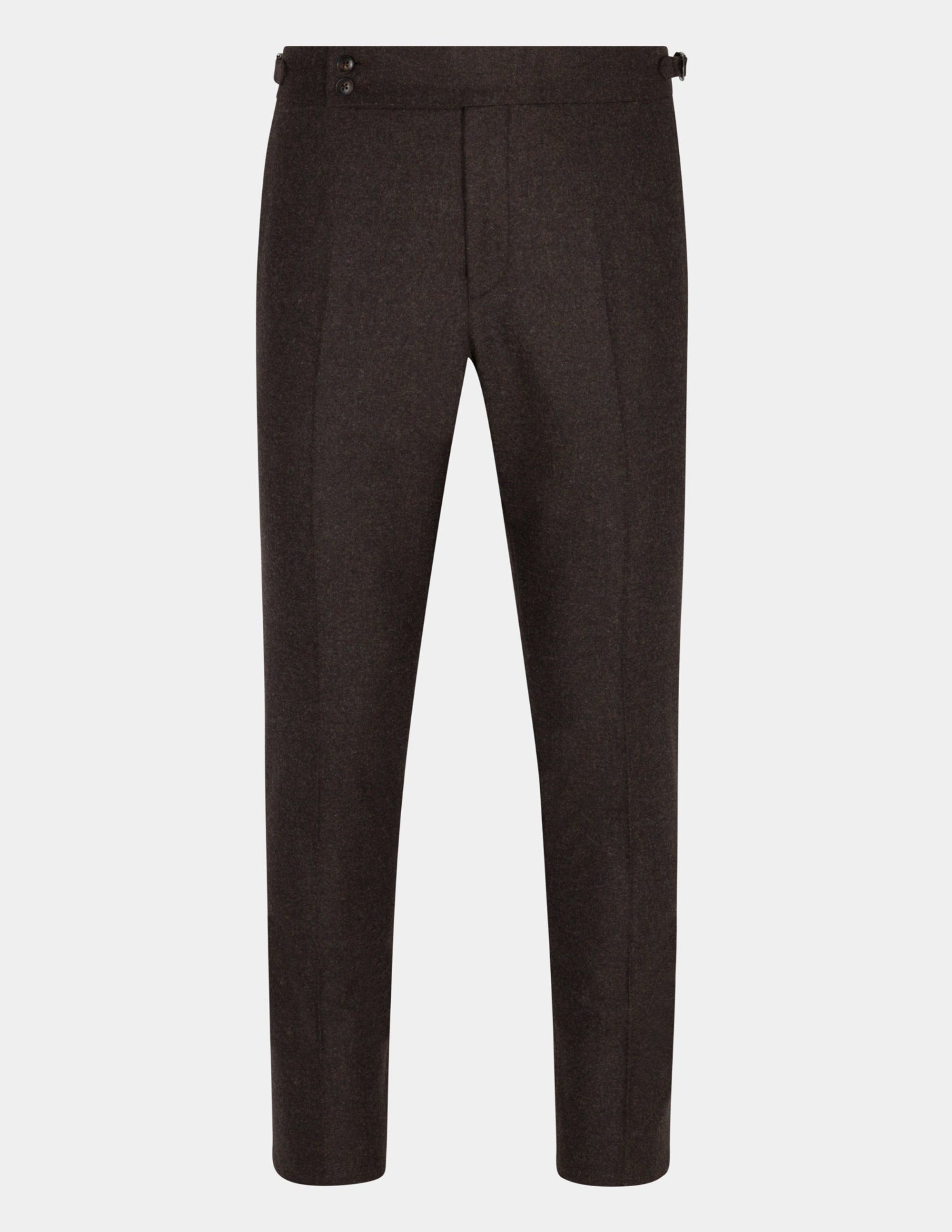 Dark Brown Low Rise Tailored Trousers | Sirkia – motelrocks-com-us