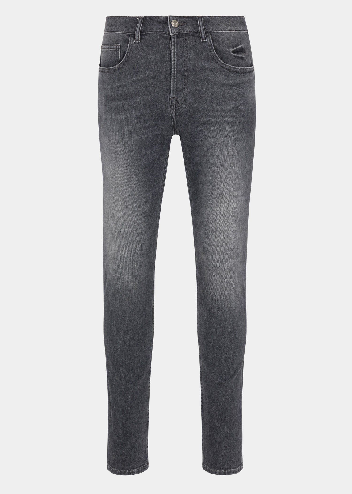 Grey Distressed Jeans Skinny Fit