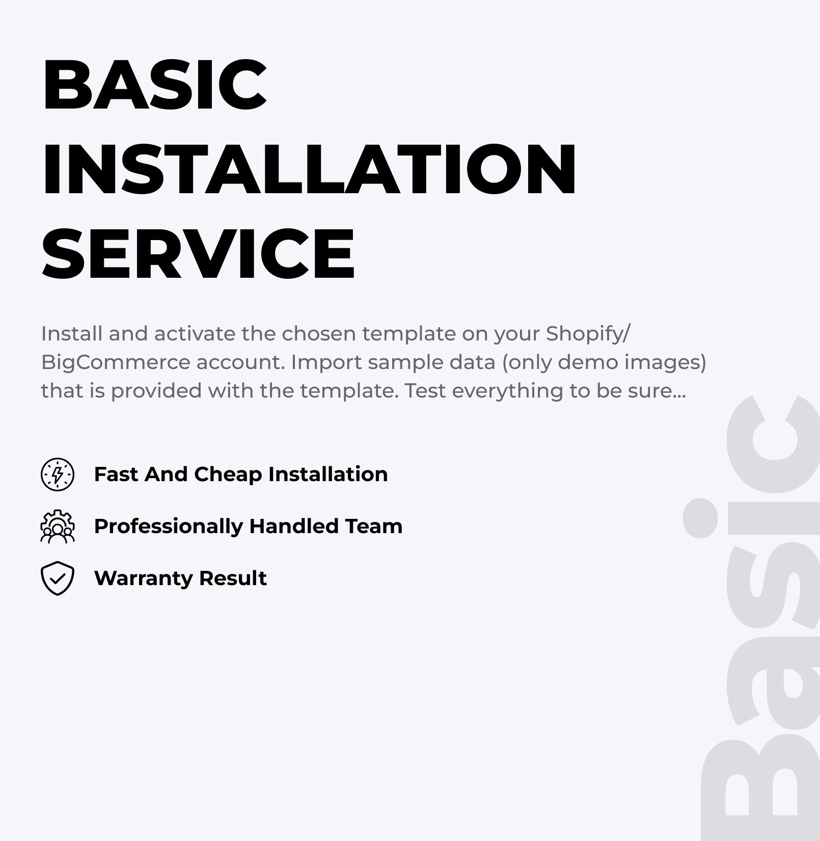 Basic Installation Service