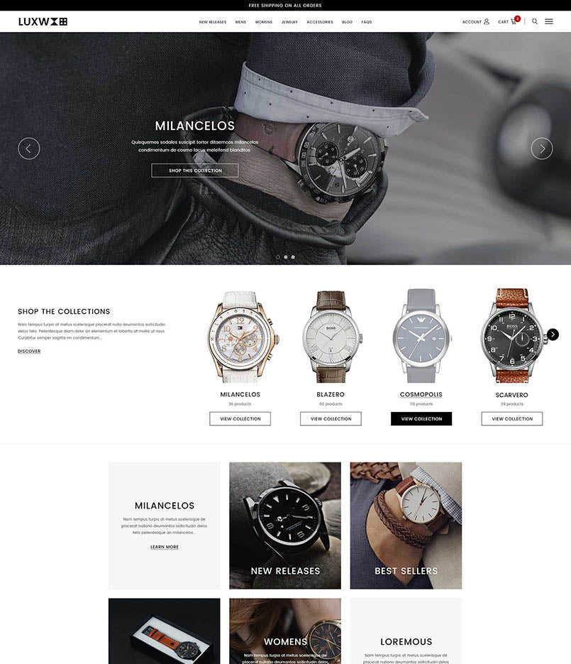 Shopify Watches Website List