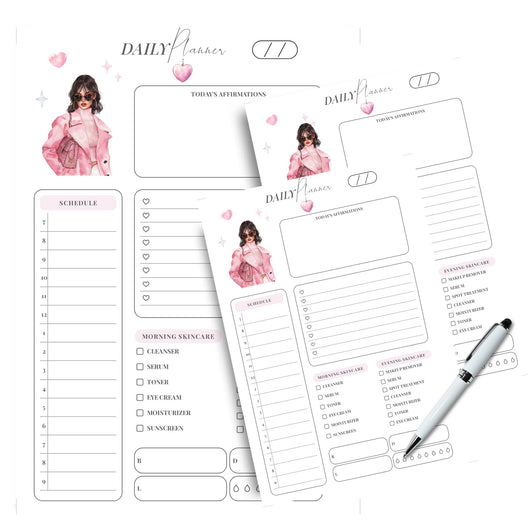 Beauty Daily Planner Planner Insert Tracia Creative   