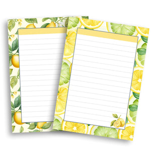 Lemon Printable Lined Notepad, A6 Printable Notepad Printable Notepad Tracia Creative   