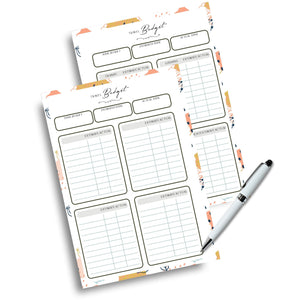 Travel Budget Planner Printable Tracia Creative   