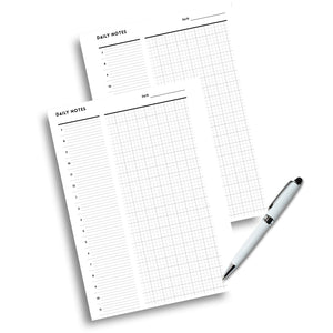 Daily Planner with Notes - Minimalist