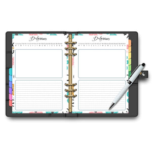 Daily Diary Planner Insert