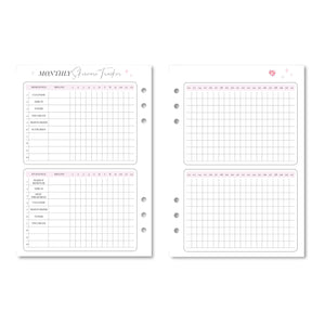 Monthly Skincare Tracker Printable Tracia Creative   