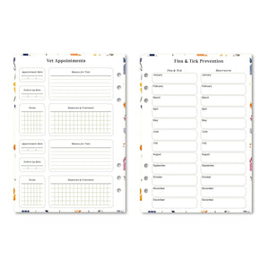 Pet Planner Bundle - Floral Paws Printable Tracia Creative   