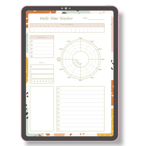 Daily Time Tracker Planner Insert Tracia Creative   