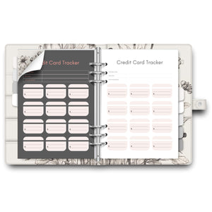 Credit Card Tracker Planner Insert Tracia Creative   